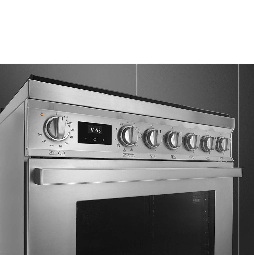 Portofino Series 30'' Range. Duel Fuel. Anthracite