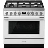 Smeg USA - Portofino Series 36'' Range. All Gas. White - White