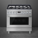 Portofino Series 36'' Range. Duel Fuel. Anthracite