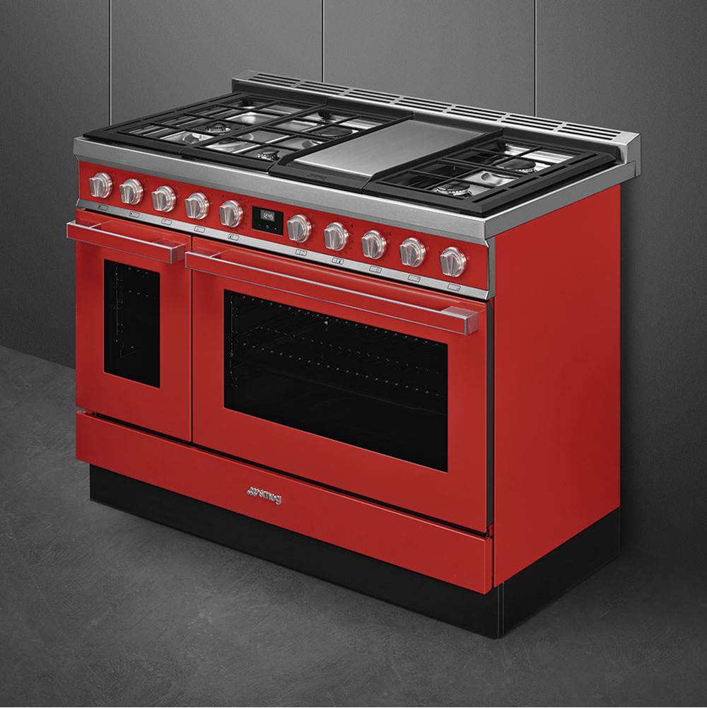 Portofino Series 48'' Range. Duel Fuel with Aux Oven. Anthracite