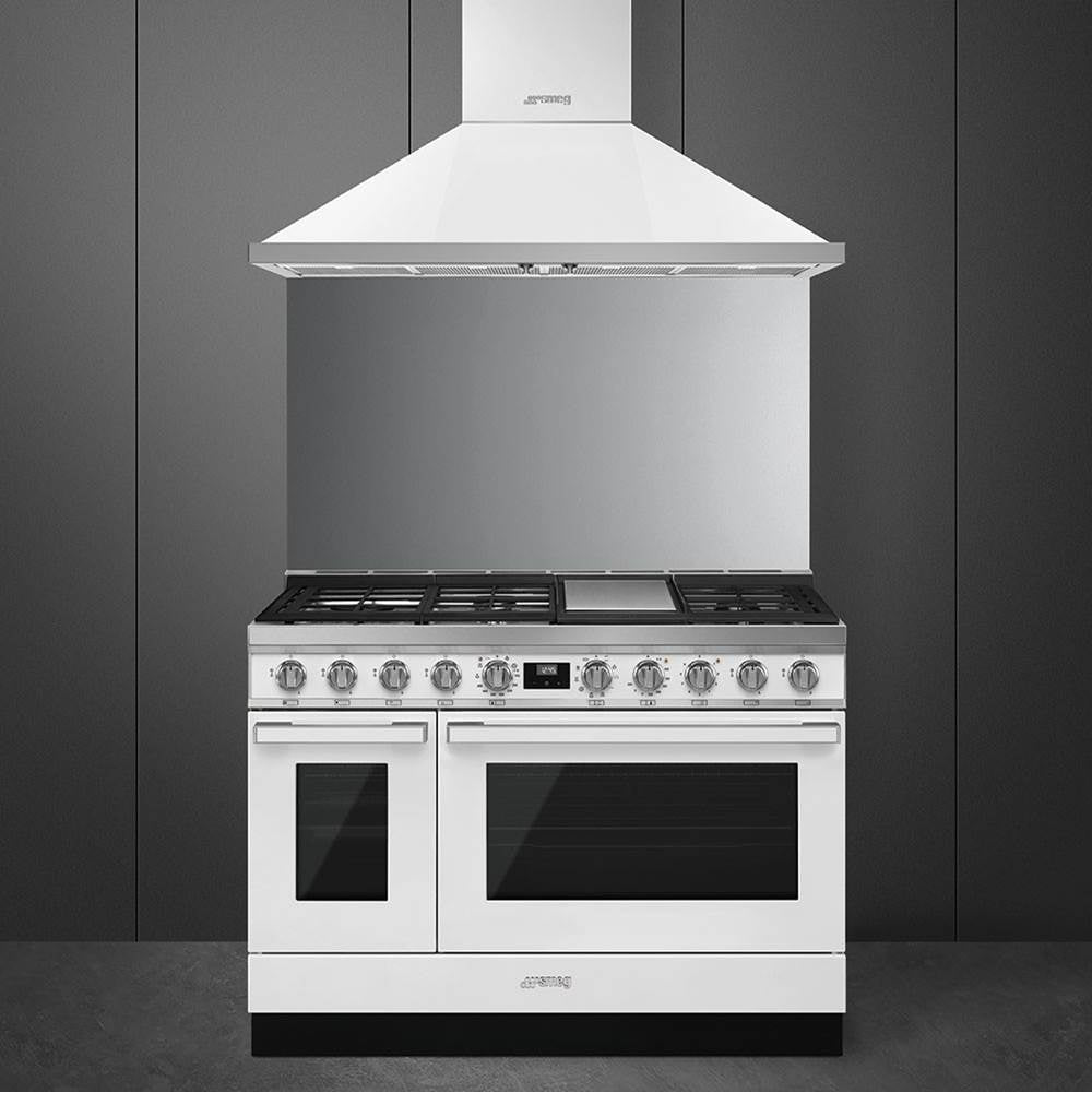 Portofino Series 48'' Range. Duel Fuel with Aux Oven. Anthracite