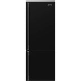 Smeg USA - FA490 Portofino 70cm Refrig w/ Bottom Freezer. 18 cu ft. Black. Right Hinge ONLY - Gloss Black