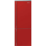 Smeg USA - FA490 Portofino 70cm Refrig w/ Bottom Freezer. 18 cu ft. Red. Right Hinge ONLY - Gloss Red