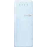 Smeg USA - Fab28 Retro 60 cm Refrigerator with Freezer Compartment. Pastel Blue. Left Hinge - Gloss Pastel Blue
