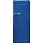 Smeg USA - Fab28 Retro 60 cm Refrigerator with Freezer Compartment. Blue. Right Hinge - Gloss Blue