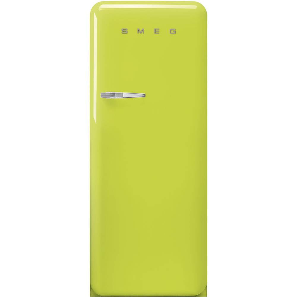 Smeg USA - Fab28 Retro 60 cm Refrigerator with Freezer Compartment. Lime Green. Right Hinge Only - Gloss Lime Green
