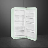 Fab28 Retro 60 cm Refrigerator with Freezer Compartment. Blue. Right Hinge