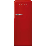 Smeg USA - Fab28 Retro 60 cm Refrigerator with Freezer Compartment. Red. Right Hinge - Gloss Red