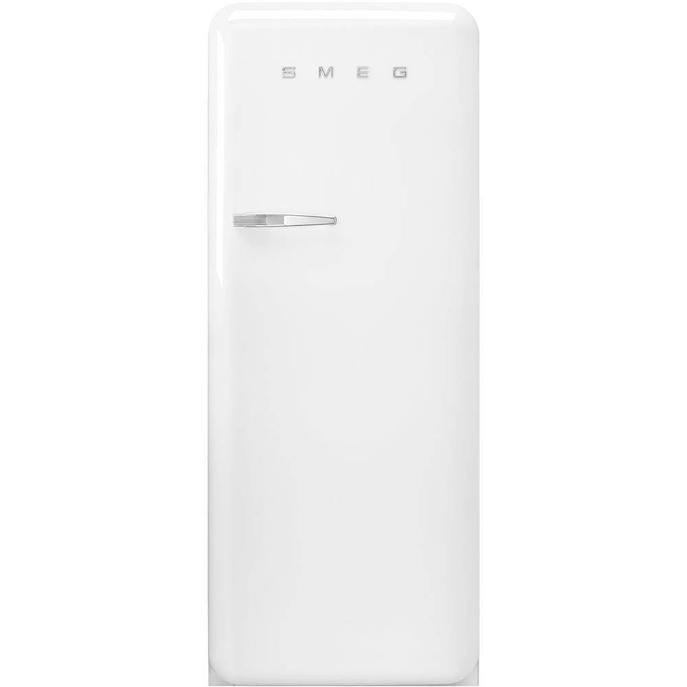 Smeg USA - Fab28 Retro 60 cm Refrigerator with Freezer Compartment. White. Right Hinge - Gloss White