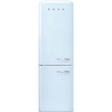 Smeg USA - Fab32 Retro 60 cm Refrigerator with Bottom-Freezer. Pastel Blue. Left Hinge - Gloss Pastel Blue