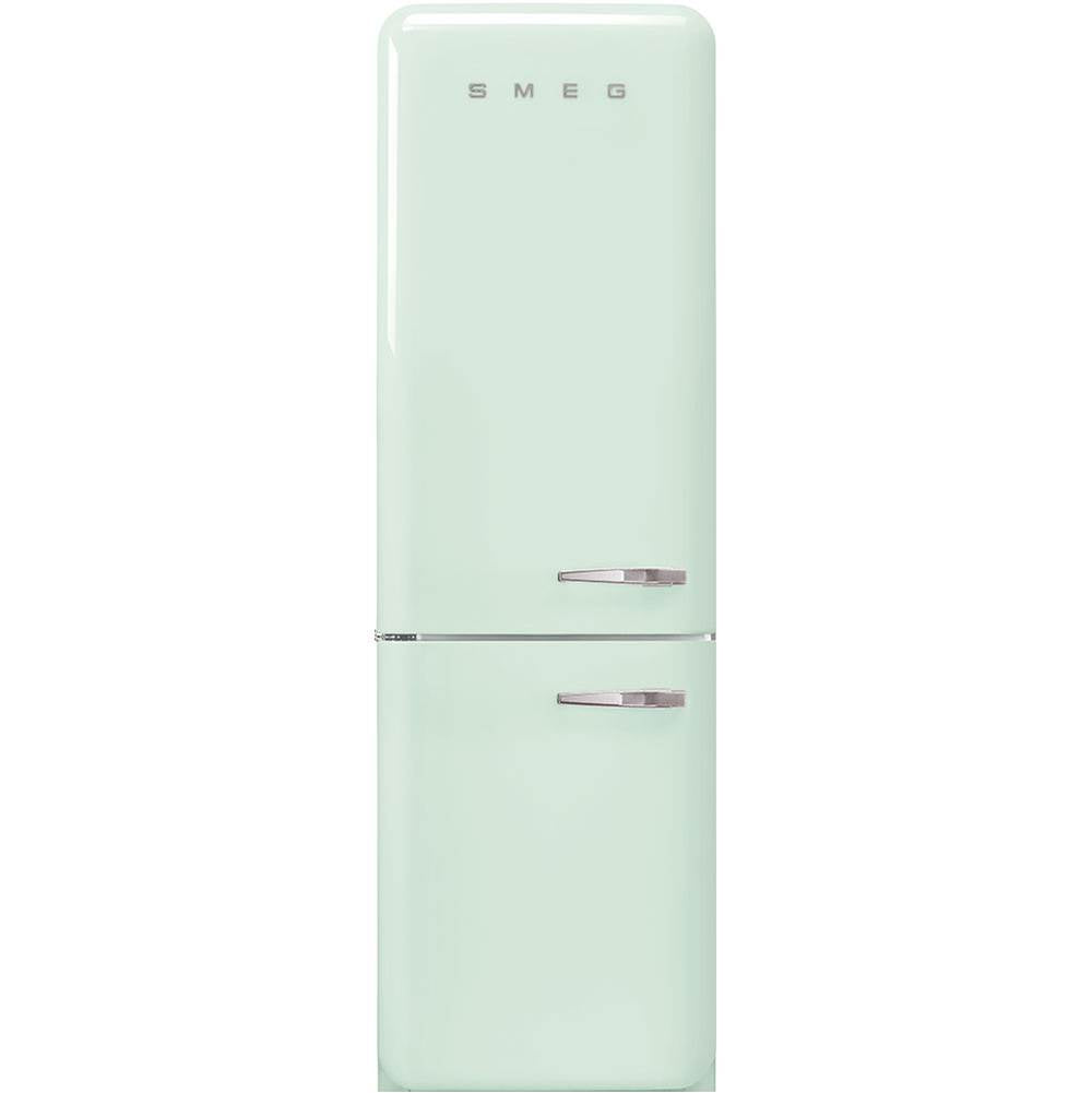 Smeg USA - Fab32 Retro 60 cm Refrigerator with Bottom-Freezer. Pastel Green. Left Hinge - Gloss Pastel Green