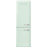 Smeg USA - Fab32 Retro 60 cm Refrigerator with Bottom-Freezer. Pastel Green. Left Hinge - Gloss Pastel Green