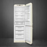Fab32 Retro 60 cm Refrigerator with Bottom-Freezer. Black. Right Hinge