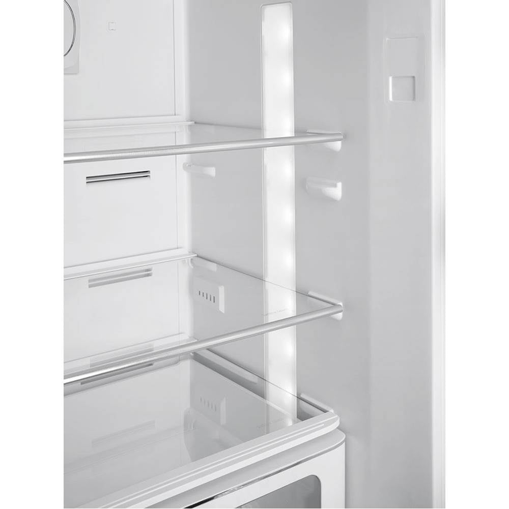 Fab32 Retro 60 cm Refrigerator with Bottom-Freezer. Black. Right Hinge