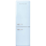 Smeg USA - Fab32 Retro 60 cm Refrigerator with Bottom-Freezer. Pastel Blue. Right Hinge - Gloss Pastel Blue