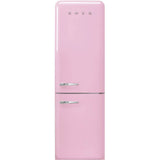 Smeg USA - Fab32 Retro 60 cm Refrigerator with Bottom-Freezer. Pink. Right Hinge - Gloss Pink