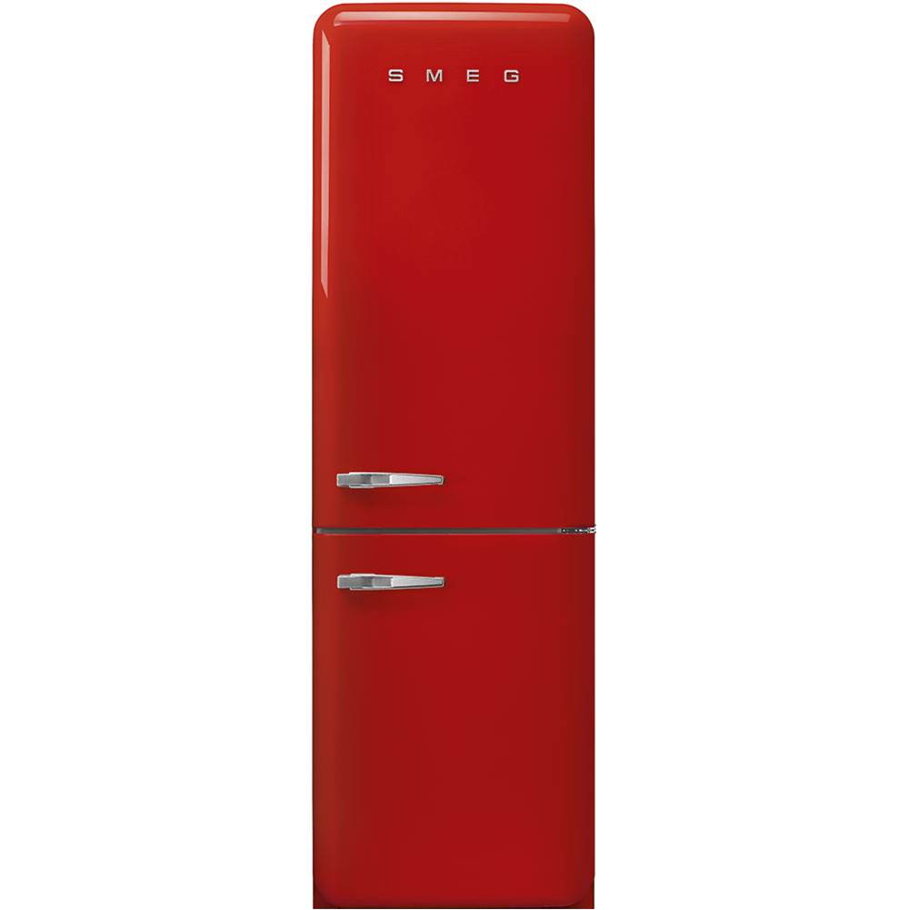 Smeg USA - Fab32 Retro 60 cm Refrigerator with Bottom-Freezer. Red. Right Hinge - Gloss Red