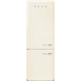 Smeg USA - FAB38 Retro 70cm Refrig w/ Bottom Freezer. 18 cu ft. Cream. Left Hinge - Gloss Cream