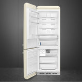 FAB38 Retro 70cm Refrig w/ Bottom Freezer. 18 cu ft. Black. Left Hinge