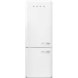 Smeg USA - FAB38 Retro 70cm Refrig w/ Bottom Freezer. 18 cu ft. White. Left Hinge - Gloss White