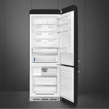 FAB38 Retro 70cm Refrig w/ Bottom Freezer. 18 cu ft. Black. Right Hinge