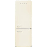 Smeg USA - FAB38 Retro 70cm Refrig w/ Bottom Freezer. 18 cu ft. Cream. Right Hinge - Gloss Cream