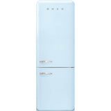 Smeg USA - FAB38 Retro 70cm Refrig w/ Bottom Freezer. 18 cu ft. Pastel Blue. Right Hinge ONLY - Gloss Pastel Blue