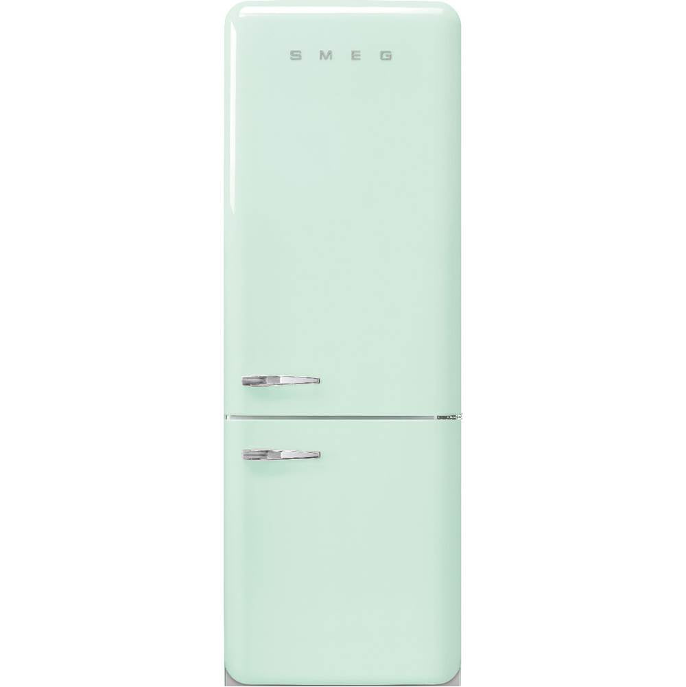 Smeg USA - FAB38 Retro 70cm Refrig w/ Bottom Freezer. 18 cu ft. Pastel Green. Right Hinge ONLY - Gloss Pastel Green