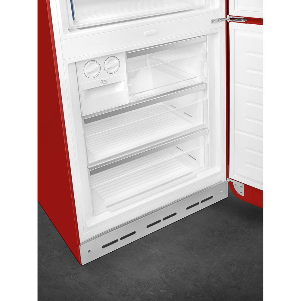 FAB38 Retro 70cm Refrig w/ Bottom Freezer. 18 cu ft. Black. Right Hinge