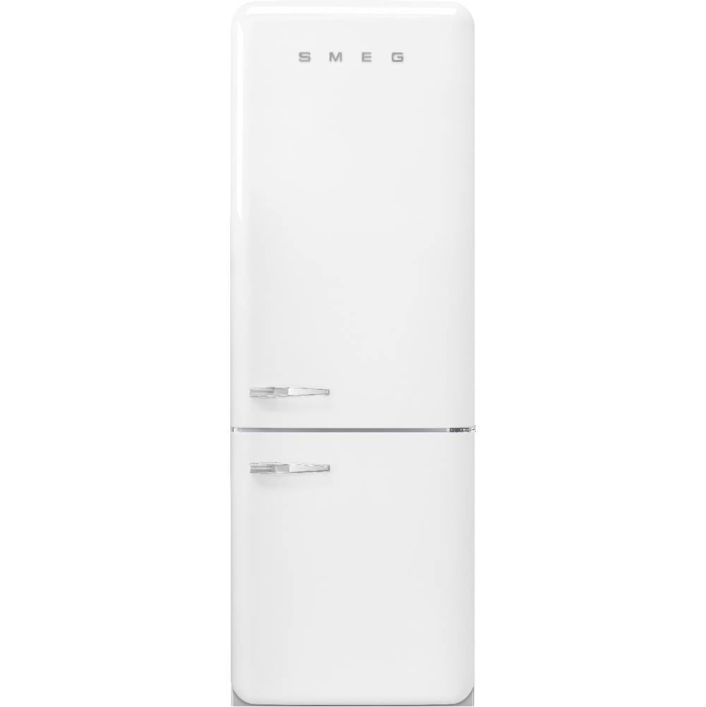 Smeg USA - FAB38 Retro 70cm Refrig w/ Bottom Freezer. 18 cu ft. White. Right Hinge - Gloss White