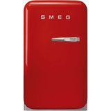 Smeg USA - FAB5 Retro 60cm Mini Cooler. 1.34 cu ft. Red. Left Hinge - Gloss Red