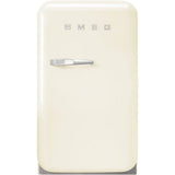 Smeg USA - FAB5 Retro 60cm Mini Cooler. 1.34 cu ft. Cream. Right Hinge - Gloss Cream