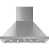 Smeg USA - Portofino Series 30'' Wall Vent Hood. 600 cfm. Vent or Recirc. Stainless Steel - Stainless Steel