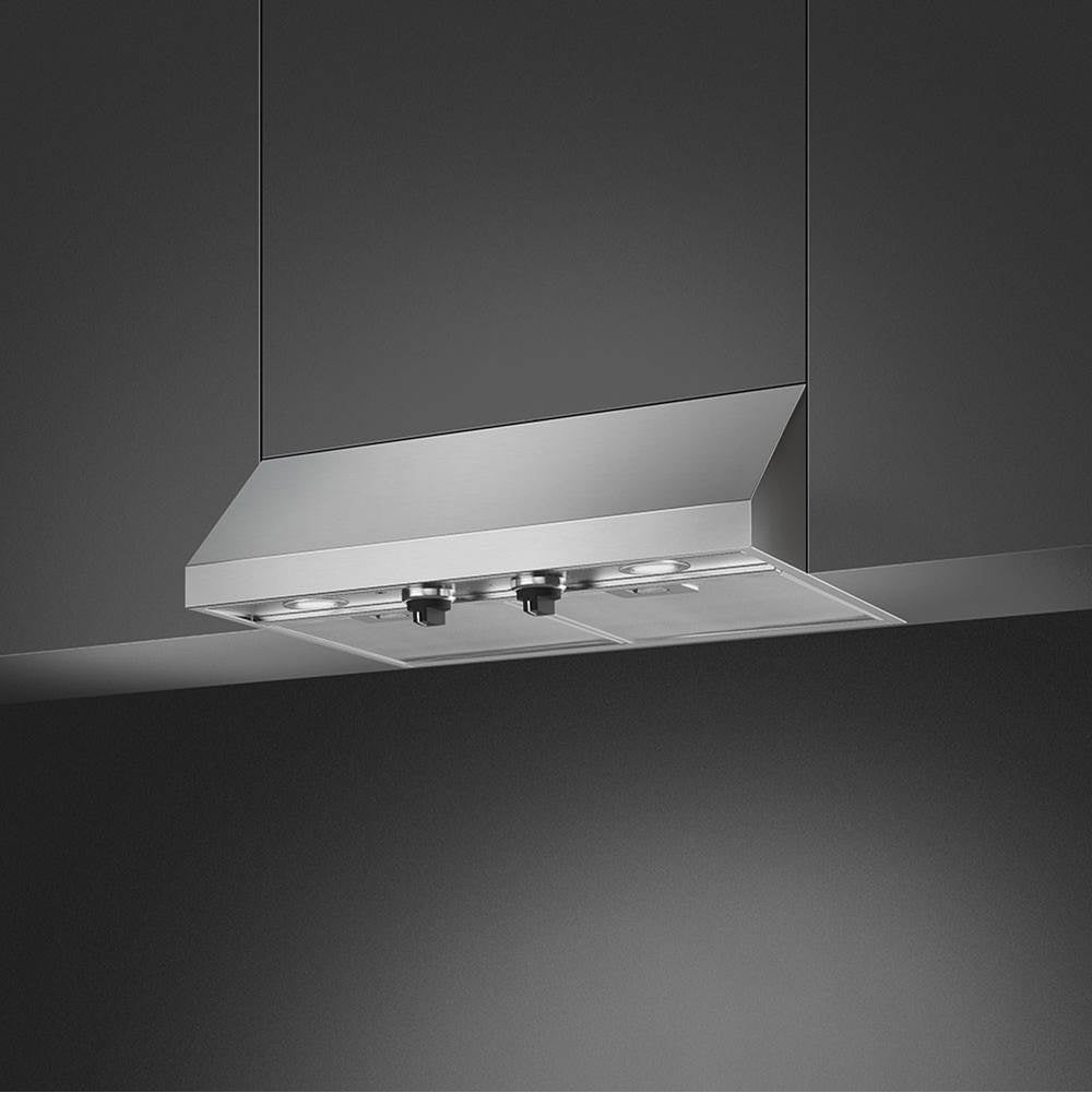 Under-Cabinet 24'' Wall Vent Hood. 600 cfm. Vent or Recirc. Stainless Steel