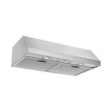 Under-Cabinet 30'' Wall Vent Hood. 600 cfm. Vent or Recirc. Stainless Steel