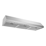 Under-Cabinet 48'' Wall Vent Hood. 600 cfm. Vent or Recirc. Stainless Steel