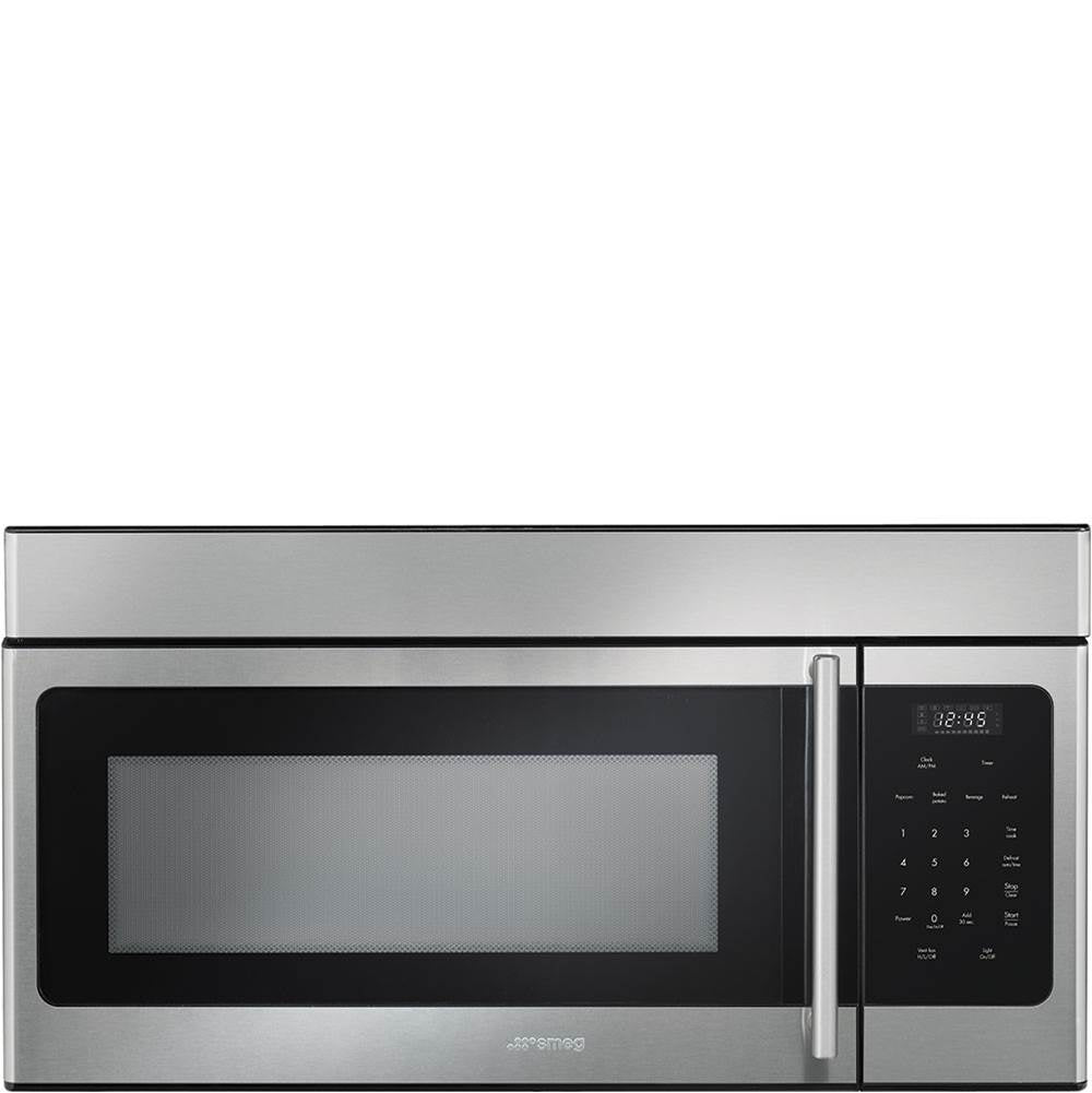 Smeg USA - 30'' Over-The-Range Combo Microwave and Vent. 1000W Micro. 300 cfm Hood. Stainless Steel - Stainless Steel