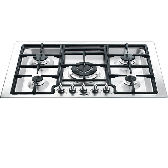 Smeg USA - Classic Series 30'' Gas Cooktop. 5 Burners. Stainless Steel - Satin Stainless Steel
