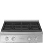 Smeg USA - Portofino Series 30'' Gas Rangetop. Stainless Steel - Satin Stainless Steel