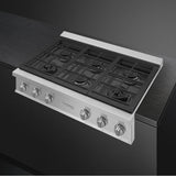 Portofino Series 36'' Gas Rangetop. Stainless Steel