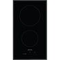 Smeg USA - 12'' Ceramic Electric Cooktop. 2 Zones. Beveled Edges. Black - Glass Black