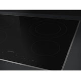 60 cm (24'') Ceramic Electric Cooktop. 4 Zones. Beveled Edges. Black