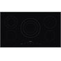 Smeg USA - 90 cm (35.5'') Ceramic Electric Cooktop. 5 Zones. Beveled Edges. Black - Glass Black