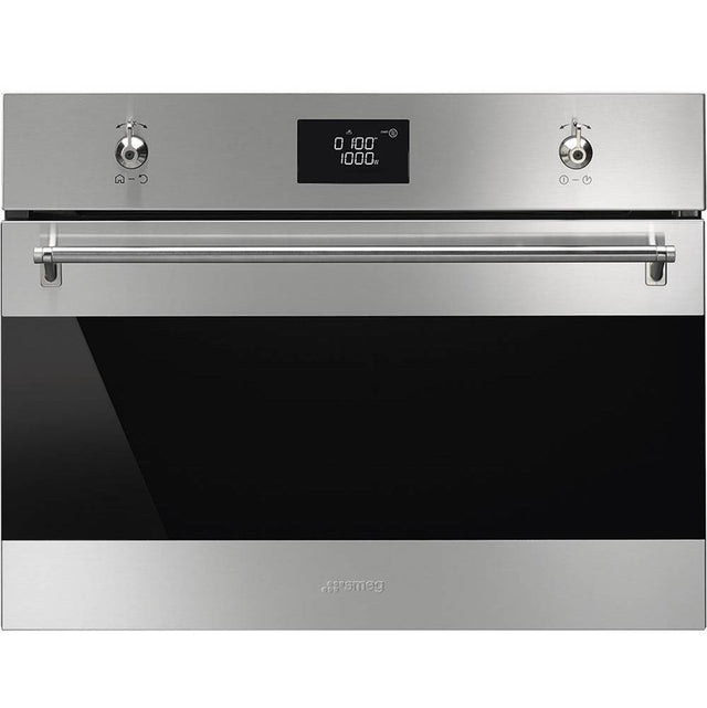 Smeg USA - Classic 60 cm (24'') Combi Speed Oven (Micro/Conv). Stainless Steel - Fingerprint-Proof Stainless Steel