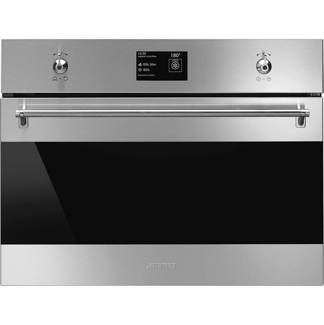 Smeg USA - Classic 60 cm (24'') Combi Steam Oven (Steam/Conv). Stainless Steel - Fingerprint-Proof Stainless Steel