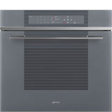 Smeg USA - Linea 30'' Multifunctional Convection Oven. Self-Cleaning. Mystic Gray Glass - Silver