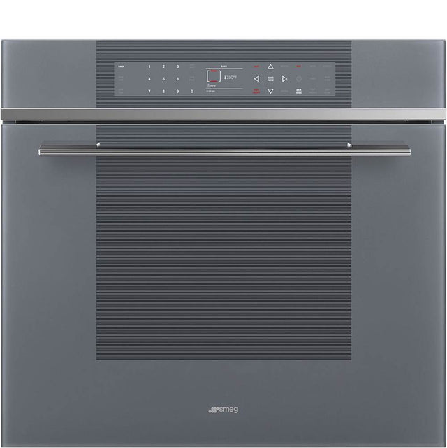 Smeg USA - Linea 30'' Multifunctional Convection Oven. Self-Cleaning. Mystic Gray Glass - Silver