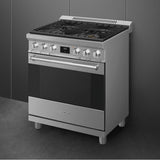 Smeg Professional Range, 30'' - All Gas Matte Black