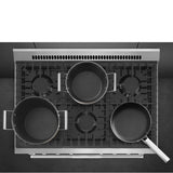 Professional Range Series 36'' Range. All Gas. Stainless Steel