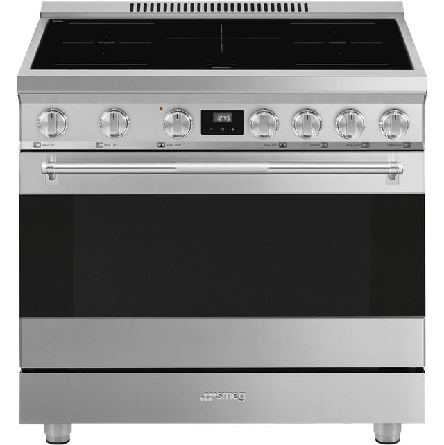 Smeg USA - Professional Range Series 35'' Induction Range. Stainless Steel - Stainless Steel
